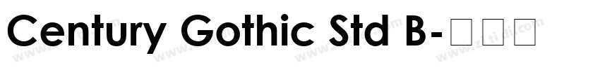 Century Gothic Std B字体转换